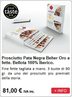 Affettato e fette Prosciutto Iberico Pata Negra Beher